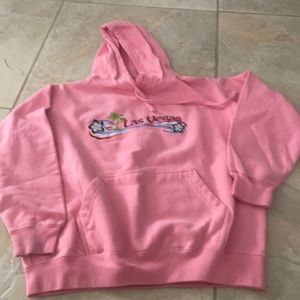 Pink Las Vegas hooded sweat shirt, small good clean condition. Las Vegas design